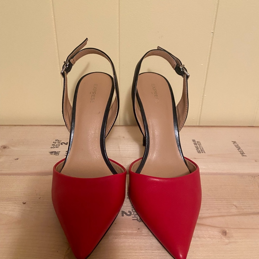 Express Red High Heel Stilettos